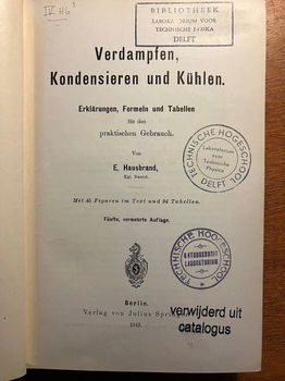 Verdampfen, Kondensieren und Kühlen - E. Hausbrand - 1