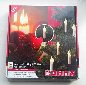 Kerstboomverlichting - kaarsverlichting - led - warm wit - 0