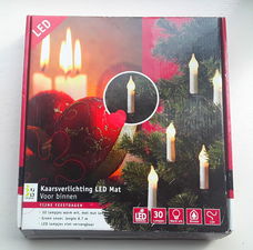 Kerstboomverlichting - kaarsverlichting - led - warm wit