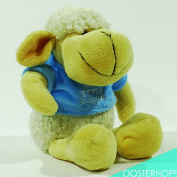 My Little Sheep - Knuffel Schaap Blauw vestje 33,5 cm - 0