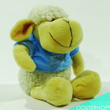 My Little Sheep - Knuffel Schaap Blauw vestje 33,5 cm