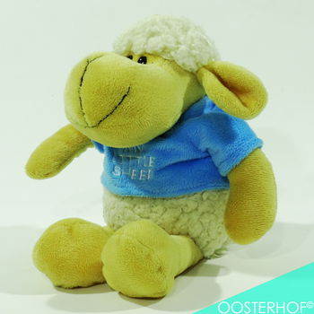 My Little Sheep - Knuffel Schaap Blauw vestje 33,5 cm - 1