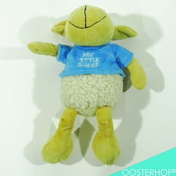 My Little Sheep - Knuffel Schaap Blauw vestje 33,5 cm - 2