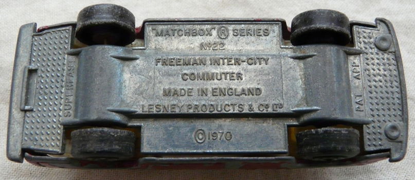 Modelauto, Matchbox (Superfast), Schaal 1:55, No.22 - Freeman Inter-City Commuter, 1971-1974.(Nr.1) - 7