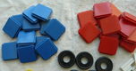 Lot Building Blocks & Parts, Build-O-Fun, Tupperware Toys, 95 pcs / stukken, 1965. - 3 - Thumbnail