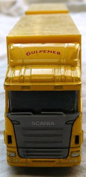 Modelvrachtwagen, Schaal 1:87, Scania Truck Met Trailer, Promotie Gulpener, Gulpener Bier.(Nr.3) - 1