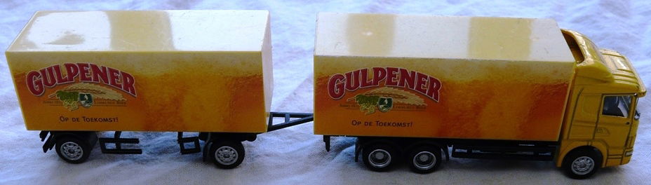 Modelvrachtwagen, Schaal 1:87, Scania Truck Met Trailer, Promotie Gulpener, Gulpener Bier.(Nr.3) - 3