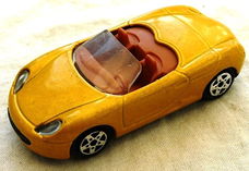 Modelauto, Majorette, Schaal 1:60, No.269 - Porsche Boxster - metalflake gold, 2001-2004.(Nr.1)