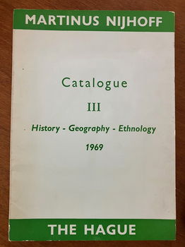 Catalogus III: History, Geography Martinus Nijhoff Den Haag - 0