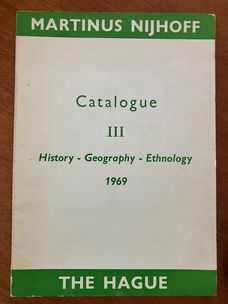 Catalogus III: History, Geography Martinus Nijhoff Den Haag