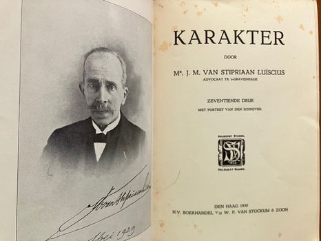 Karakter - Mr. J.M. van Stripriaan Luïcius - 1