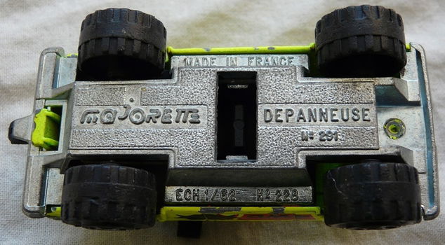 Modelauto, Majorette, Schaal 1:62, No.291 - Chevrolet Blazer 4x4 - fluo yellow, 1990-1991.(Nr.1) - 7