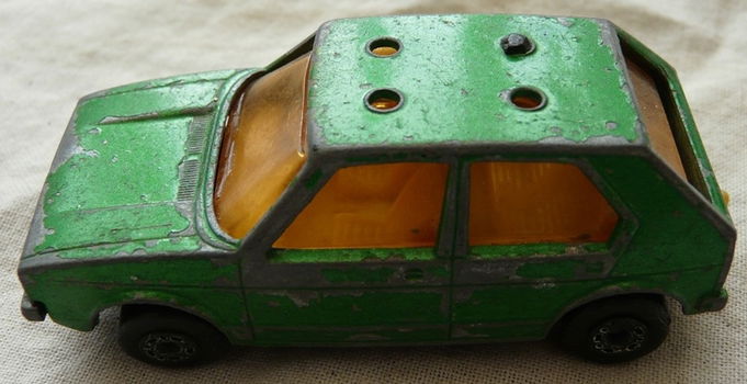 Modelauto, Matchbox (Superfast), Schaal 1:56, No.07 - VW Golf - dark green, 1976-1980.(Nr.1) - 3