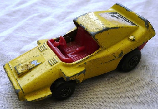 Modelauto, Matchbox (Superfast), Schaal 1:60, No.58 - Woosh-N-Push - Yellow, 1972-1976.(Nr.1) - 0