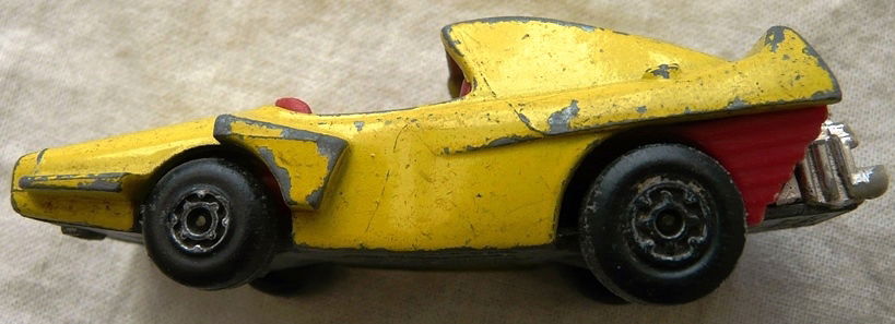 Modelauto, Matchbox (Superfast), Schaal 1:60, No.58 - Woosh-N-Push - Yellow, 1972-1976.(Nr.1) - 4