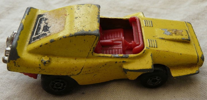 Modelauto, Matchbox (Superfast), Schaal 1:60, No.58 - Woosh-N-Push - Yellow, 1972-1976.(Nr.1) - 5