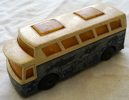 Modelauto, Matchbox (Superfast), Schaal 1:98, No.65 - Airport Coach - White and Blue, 1977-1980.(1) - 0