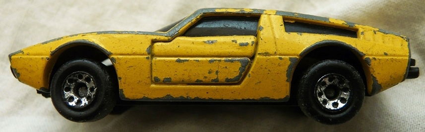 Modelauto, Matchbox, Schaal 1:58, No.BR29/30 - Maserati Bora - Super GT - Yellow, 1986.(Nr.1) - 4