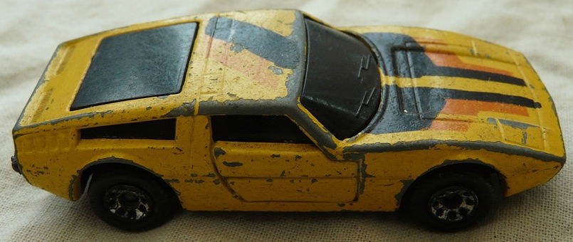 Modelauto, Matchbox, Schaal 1:58, No.BR29/30 - Maserati Bora - Super GT - Yellow, 1986.(Nr.1) - 6