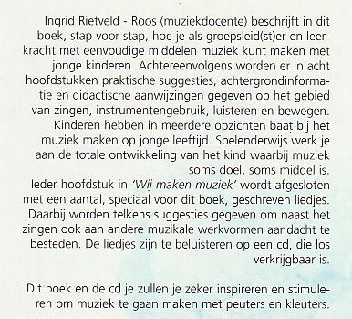 WIJ MAKEN MUZIEK MET PEUTERS EN KLEUTERS - Ingrid Rietveld - Roos - 1