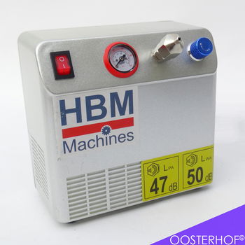 HBM Airbrush Set BD138 Pistool AS16-3 Compressor - 4