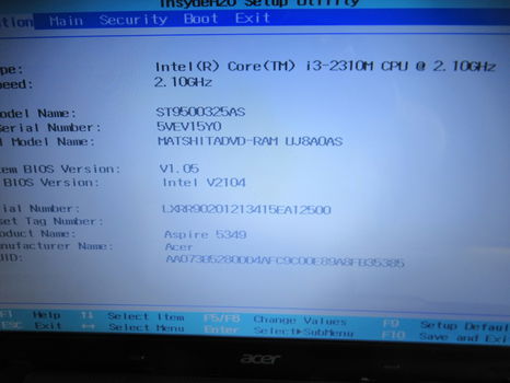 acer aspire 5349 i3 - 4