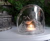 Vintage waxinelichthouder - glas - Luminarc - kersttafereel - 4 - Thumbnail