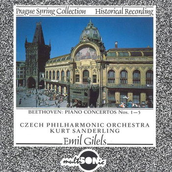 Emil Gilels - Beethoven: Piano Concertos Nos. 1-5 Prague Spring Collection (3 CD) Nieuw - 0