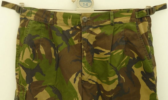 Broek, Kort, Gevechts, Uniform, KL, M93, Woodland Camouflage, maat: 0000/8090, 1994.(Nr.10) - 1