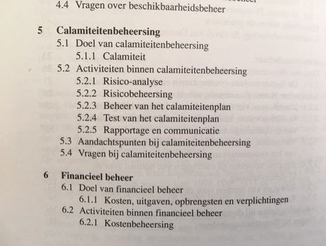 Planning en beheersing van IT-dienstverlening - 5