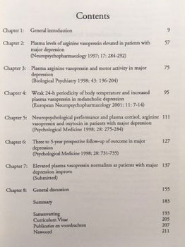 Vasopressin in major depression - Liesbeth van Londen - 2