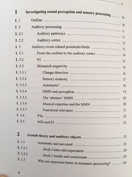 Sensory auditory processing and intuitive sound detection - 1