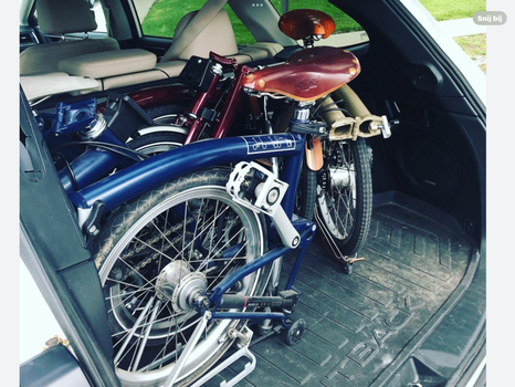 Voor de Boot en per Auto zoek ik een of twee Brompton Vouwfietsen met 6 Versnellingen ets - 0