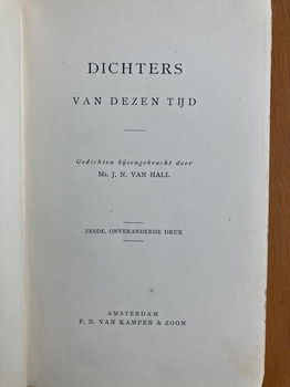 Dichters van dezen tijd - J.N. van Hall - 1