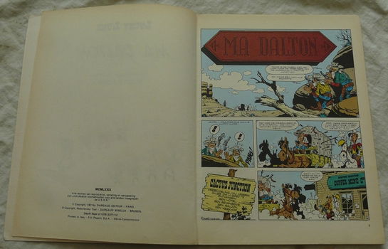 Strip Boek, Lucky Luke, Ma Dalton, Nummer 7, Dargaud, 1979. - 1