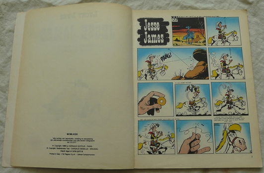 Strip Boek, Lucky Luke, Jesse James, Nummer 4, Dargaud, 1979. - 1