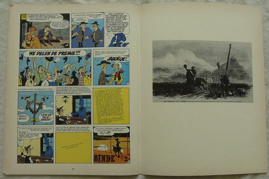 Strip Boek, Lucky Luke, De Zingende Draad, Nummer 16, Dargaud, 1978. - 2