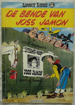 Strip Boek, Lucky Luke, De Bende Van Joss Jamon, Nummer 11, Dupuis, 1977. - 0