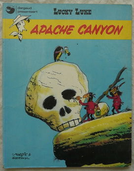 Strip Boek, Lucky Luke, Apache Canyon, Nummer 6, Dargaud, 1977. - 0