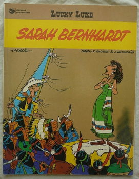 Strip Boek, Lucky Luke, Sarah Bernhardt, Nummer 21, Dargaud, 1982. - 0