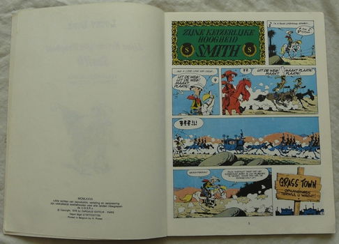 Strip Boek, Lucky Luke, Zijne Keizerlijke Hoogheid Smith, Nummer 14, Dargaud, 1977. - 1