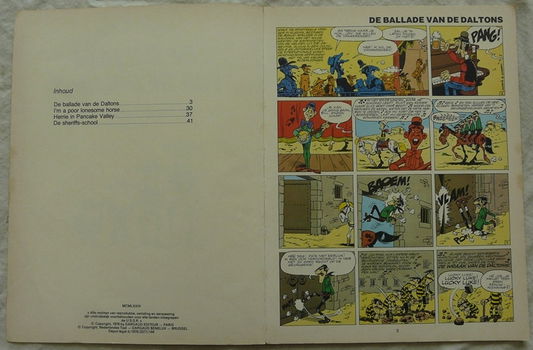 Strip Boek, Lucky Luke, De Ballade Van De Daltons En Andere Verhalen, Nummer 17, Dargaud, 1979. - 1