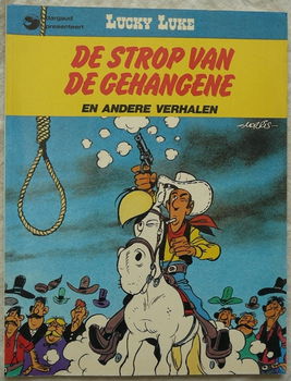 Strip Boek, Lucky Luke, De Strop Van De Gehangene En Andere Verhalen, Nummer 19, Dargaud, 1981. - 0