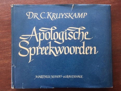 Apologische Spreekwoorden - Dr. C. Kruyskamp - 0