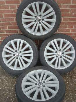 17’’Inch Originele VW R32 Velgen en Banden Hankook 5x112 - 3