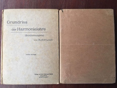 Grundriss + Aufgaben der Harmonielehre-Rudolf Louis (muziek) - 0