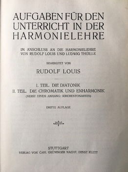 Grundriss + Aufgaben der Harmonielehre-Rudolf Louis (muziek) - 2