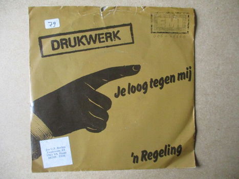 s0156 drukwerk - je loog tegen mij - 0