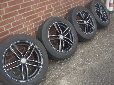 17’’Inch S5 Black Velgen en Banden Verdestein 5x112 - 1