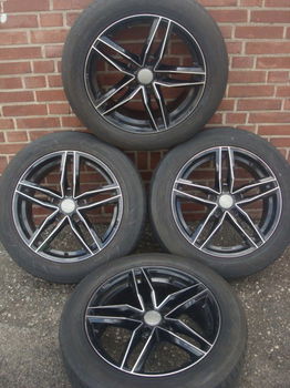 17’’Inch S5 Black Velgen en Banden Verdestein 5x112 - 4